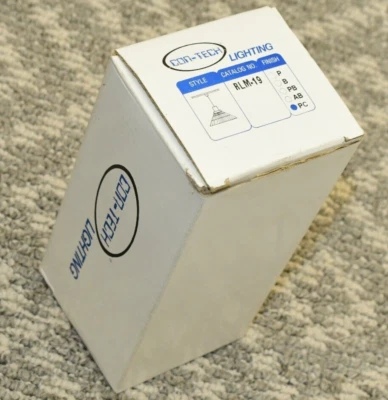 CON-TECH Lighting RLM19-PC Polished Chrome 100W Track Lighting Extension Pendant - Image 1 of 3