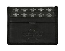 Real Leather ID Credit Card Holder Wallet Slim Pocket Case Cardholder Black