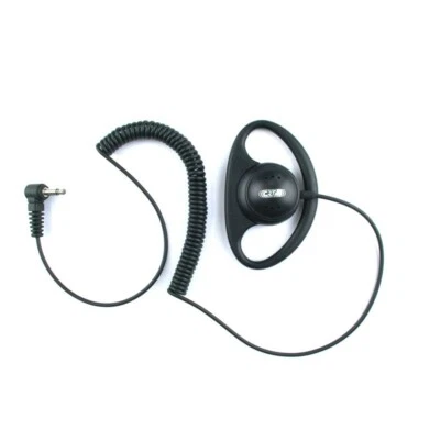 Soft D Shape Security Earpiece (3.5mm right angle plug) CRT 300-3 Scanners CURLY - Image 1 of 2