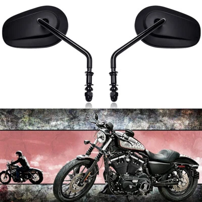 Espejo retrovisor largo estéreo para motocicleta Harley Davidson Road King Fatboy Dyna Foto 1 de 4