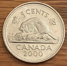 2000 P Canada 5 cents nickel **75% combined shipping discount**