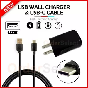 Wall Charger+USB Type-C Cable Cord for Phone Motorola Moto G/G Power/ Stylus 5G - Picture 1 of 10