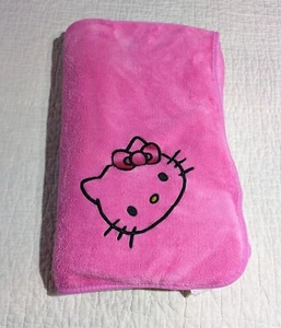Hello Kitty Blanket Soft Plush Approx 48" x 59" Pink (2 Small Stains) - Picture 1 of 12