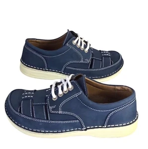 Birkenstock Damen Halbschuhe Gr. 37 Leder Blau - Bild 1 von 7
