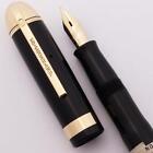 Eversharp Skyline Demi Fountain Pen - Gold Derby, Black, 14k Flex Medium (New)