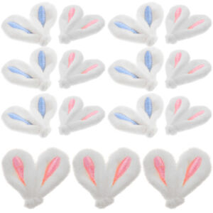  20 Pcs Plush DIY Rabbit Ears Women's Charms Butterfly Baby Shower Favor