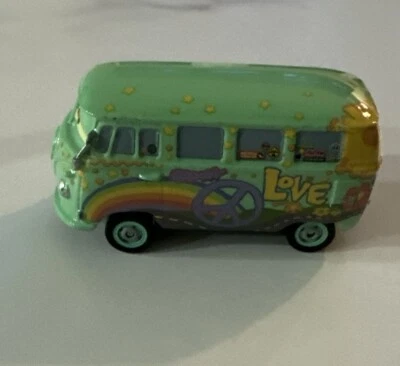 Disney Pixar Cars VW Volkswagen Bus Fillmore Diecast - Image 1 of 4