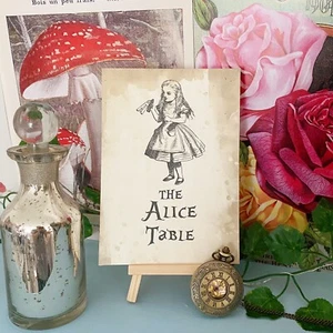 Alice In Wonderland Table Cards Wedding Theme Character Names - Picture 1 of 5