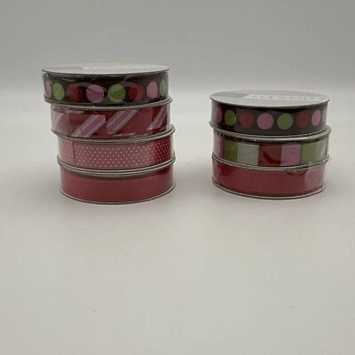 American Crafts Elements Premium Ribbon Mini Roll Lot of 7 Rolls - Image 1 of 2