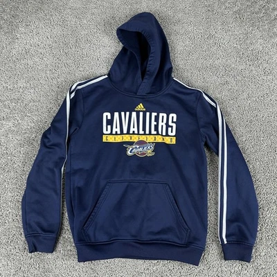 Cleveland Cavaliers Hoodie Youth Large 14/16 Navy NBA Basketball Pullover Adidas - Image 1 of 4
