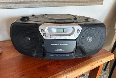 Phillips Magnavox AZ1005 CD, Radio, Grabadora de Cassette Boombox Estéreo Probado Foto 1 de 4