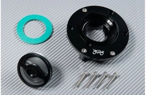 Titaniume Quick Keyless 1/4 Turn Fuel Tank Gas Cap TRIUMPH DAYTONA 675 2009-2012 - Picture 1 of 4
