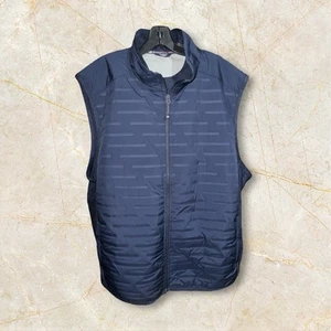Southern Tide Vest Men's 2XL Blue Full Zip Abercorn Quilted Golf Performance EUC - Picture 1 of 5