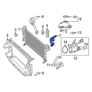 For Fiat 500X 2016-2018 Fiat 68246567AA Upper Radiator Coolant Hose - Picture 1 of 6