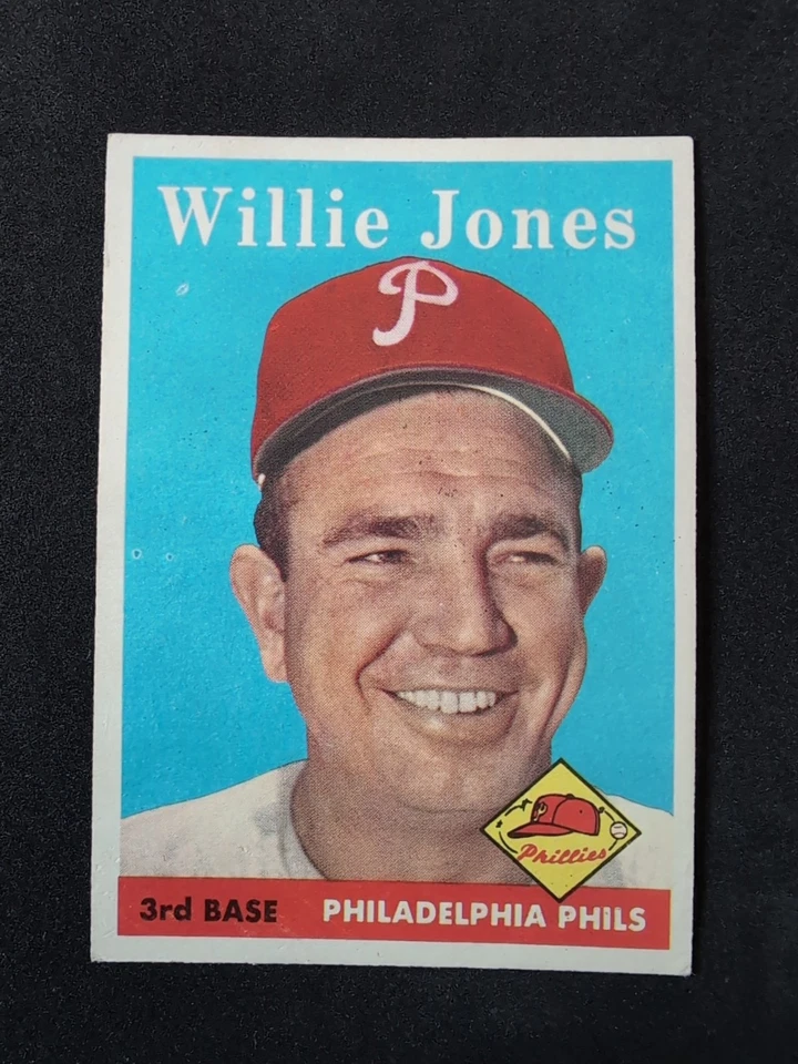 1958 Topps - Willie Jones #181 NM-MT+ Sharp card high grade *714* - Image 1 of 2