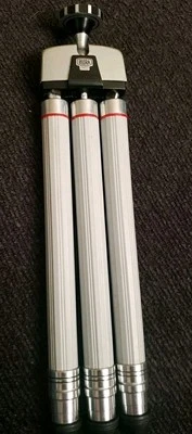 Bilora Biloret 1017 Telescoping  Tilt-Head TravelTripod Leather Case Vtg Germany - Image 1 of 4