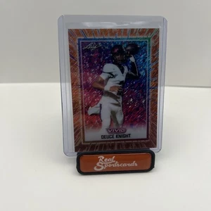 DEUCE KNIGHT 2025 Leaf OptiChrome Football #1/1 ORANGE LASER - Bild 1 von 2