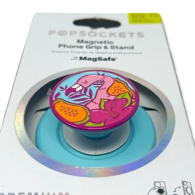 PopSockets Phone Grip with MagSafe, Magsafe Adapter - Enamel Flamingo - Image 1 of 3