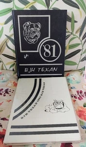 2 Burkburnett Jr High School Yearbooks 1981, 82 Texan Burkburnett, Texas - Picture 1 of 1
