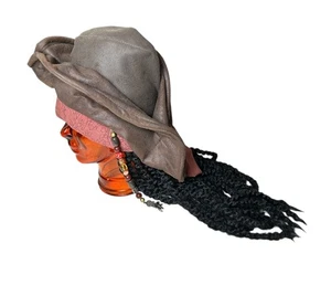 Disney Parks Fluch der Karibik Captain Jack Sparrow Hut Perücke Haare Cosplay - Bild 1 von 9