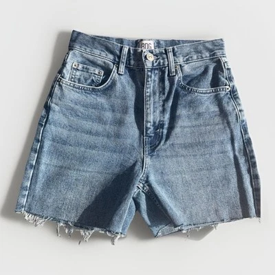 BDG Urban Outfitters High Rise Baggy Jean Shorts 26 Light Wash 90s Fit Grunge - Image 1 of 4