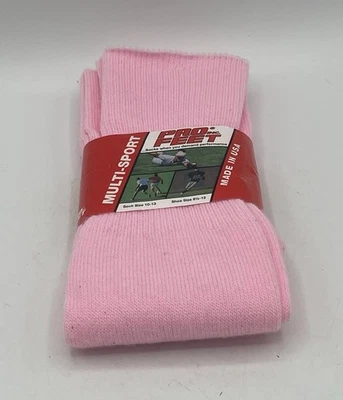 Nuevo con etiquetas Calcetines Pro Feet Multi Deporte Rosa Acrílico Nylon Sobre la pantorrilla Talla 10-13 Foto 1 de 4