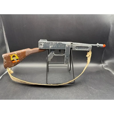 Pistola Tommy Dick Tracy 1947 vintage Mattel con correa de lona RARA Foto 1 de 4