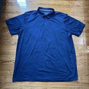 Tommy Bahama Poloshirt Herren 2XLT Tall IslandZone Jacquard Tropical Beach Blau - Bild 1 von 8