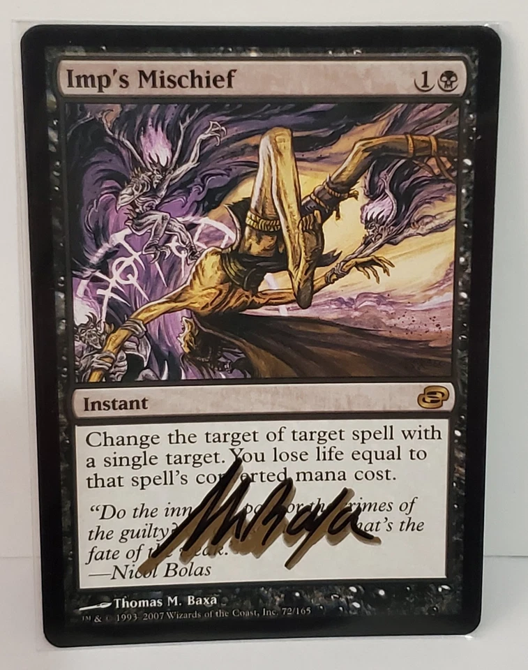 MTG Imp's Mischief SHADOW SIGNED BY ARTIST - Image 1 of 1