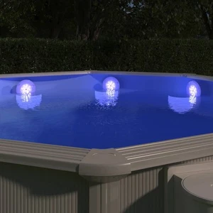 Luce LED Piscina Galleggiante Subacquea con Telecomando Bianca - Foto 1 di 8