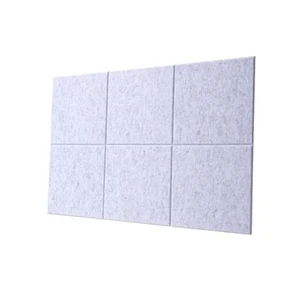 Large Cork Board Alternative - Felt Wall Tiles, 6 Pcs Felt Bulletin Light Gray - Picture 1 of 6