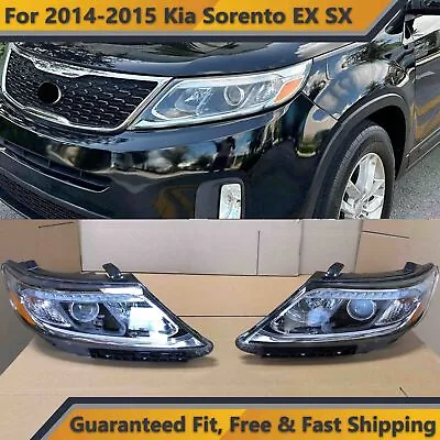 LED DRL Projector Headlights for 2014 2015 Kia Sorento EX SX Set Left Right Pair - Image 1 of 4