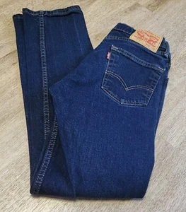 Levi's 511 Stretch Skinny Dark Wash Denim Jeans Cotton Blend Men 30 x 32 (30) - Picture 1 of 3