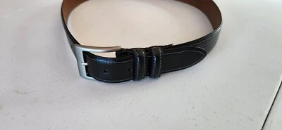 Cinturón Joseph Aboud de cuero genuino negro 36/90 Foto 1 de 4