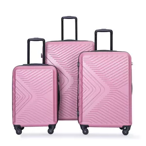 3 Piece Hardshell Luggage Set Spinner Suitcase TSA Lock 20"/24"/28" Expandable - Picture 1 of 24