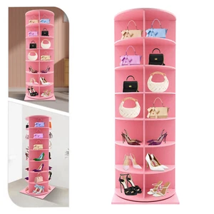7-Tier Rotating Shoe Rack Tower, 360° Spinning Shoe Display Closet Organizer - Picture 1 of 19
