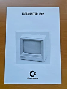 FARBMONITOR 1802 - Produktbroschüre von Commodore - Stand Februar 1987 - Bild 1 von 2