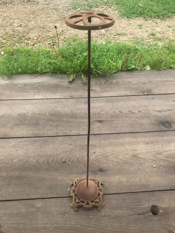 Antique Victorian Hat  Stand ?  Holder Orante Metal Design Cover