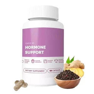 GleeFull Over 30 HORMONE SUPPORT Menopause Supplement for Women Hot Flash Relief - Picture 1 of 10