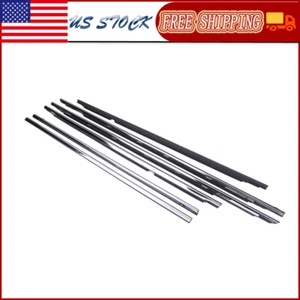 6 PCS DOOR BELT MOLDING FOR 91-98 TOYOTA LAND CRUISER 80 FJ80 FZJ80 LX450 NEW - Picture 1 of 16