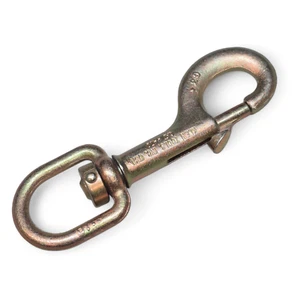 Klein Tools 470 Swivel Hook with Plunger Latch 750 lbs., Made in USA - Picture 1 of 2