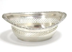 Vintage Nut Dish Reticulated Maker Gorham Sterling Silver No Monogram - Picture 1 of 4