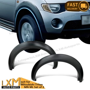 Mitsubishi Triton MN ML 2006-2015 Fender Flares Wheel Arch Matte black 2pcs - Picture 1 of 2