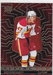 CONNOR ZARY  2023-24 Upper Deck Extended Seeing Red Gold Spectrum #SR-78 - Picture 1 of 2