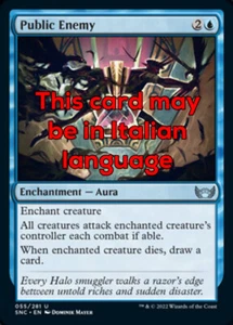 MTG PUBLIC ENEMY FOIL EXC - NEMICO PUBBLICO 55 - SNC - MAGIC - Picture 1 of 1