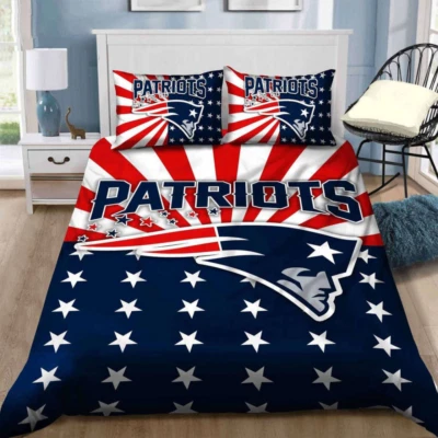 Funda nórdica New England Patriots, juego de funda nórdica de regalo para fans (4 piezas) Foto 1 de 2
