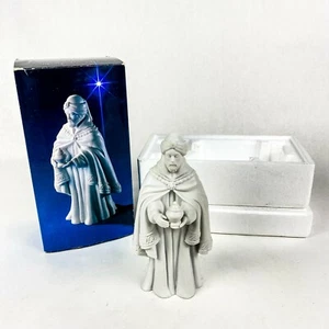 Vintage Avon Krippe 1982 Magi Balthasar weiß Porzellan Biskuit Figur mit Box - Bild 1 von 10