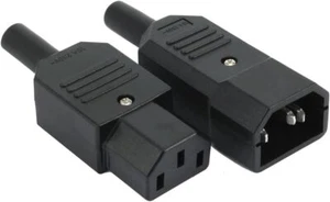 3-Pin Three-Hole Female Mating-Plug Power Socket Inlet Power IEC320 C14 AC 250V - Picture 1 of 8