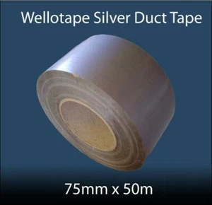 Vellotape silver PRS10 cloth tape 75mm x 50m (3 inch x 55 yards) heat resistant - Picture 1 of 1