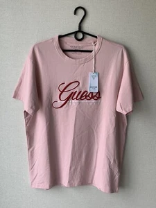 Camiseta rosa con logotipo grande Guess - Imagen 1 de 6